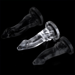 ClearlyHorny Gode transparent Banka M 20 x 7cm